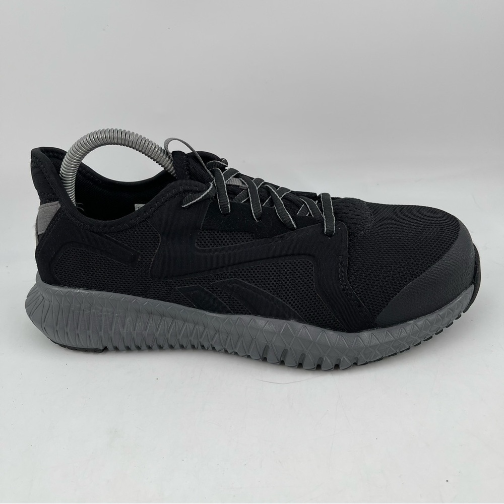 Reebok 👞 Unisex Flexagon 3.0 Black Composite Toe Metal Free Work Shoe- Size 9